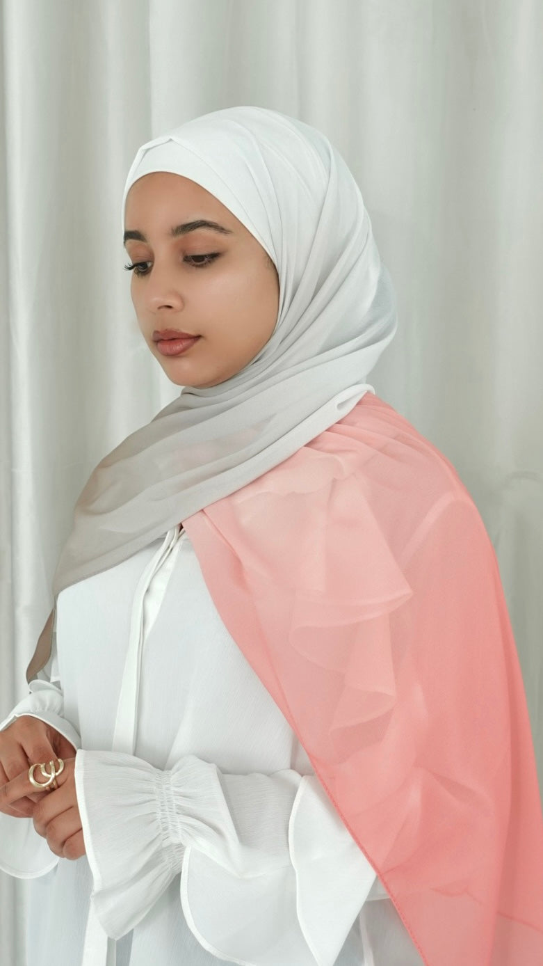 Autumn Leaves Ombre Hijab │ Snow Scarves