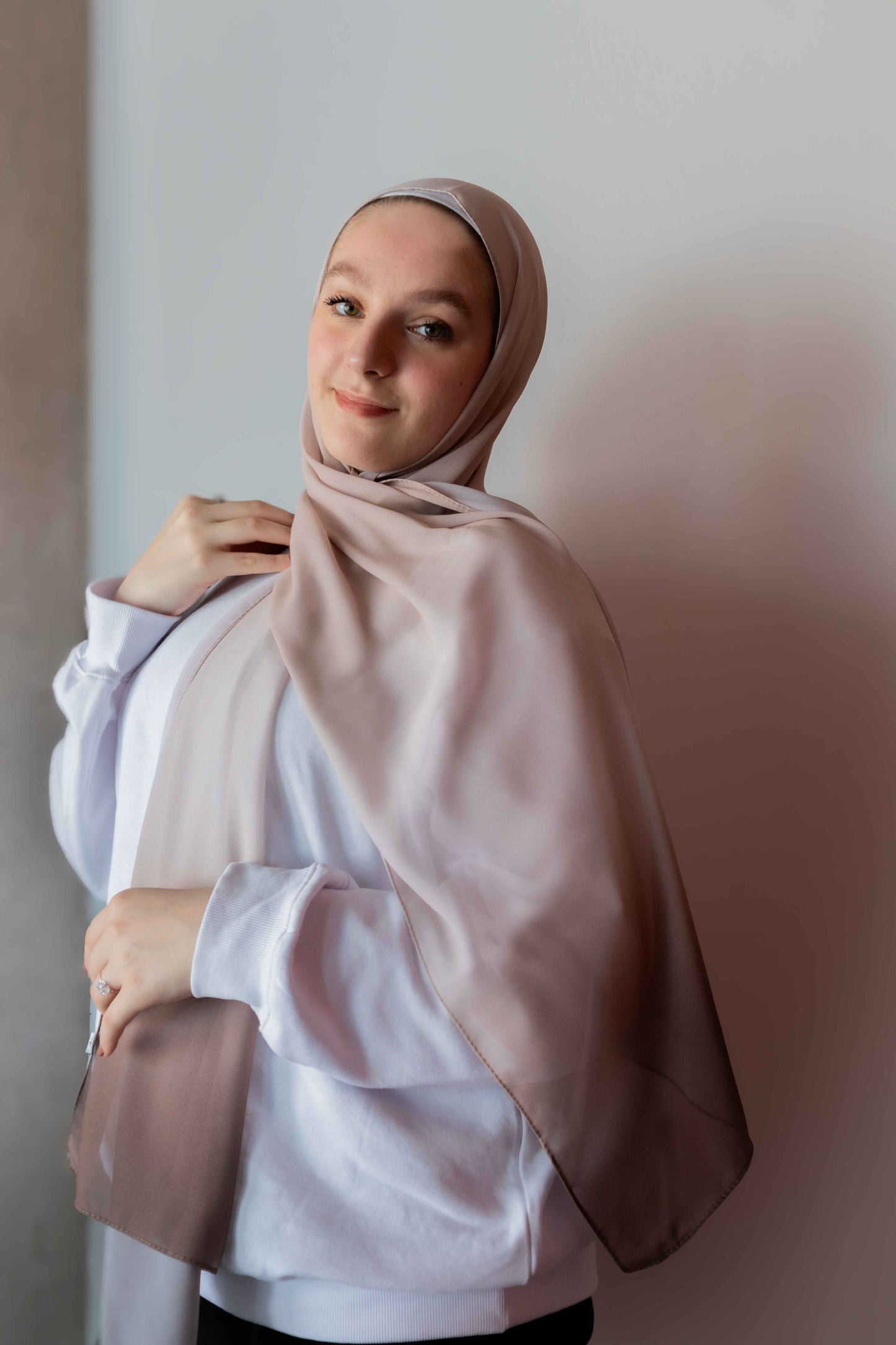 Cappuccino Ombre Hijab │ Snow Scarves
