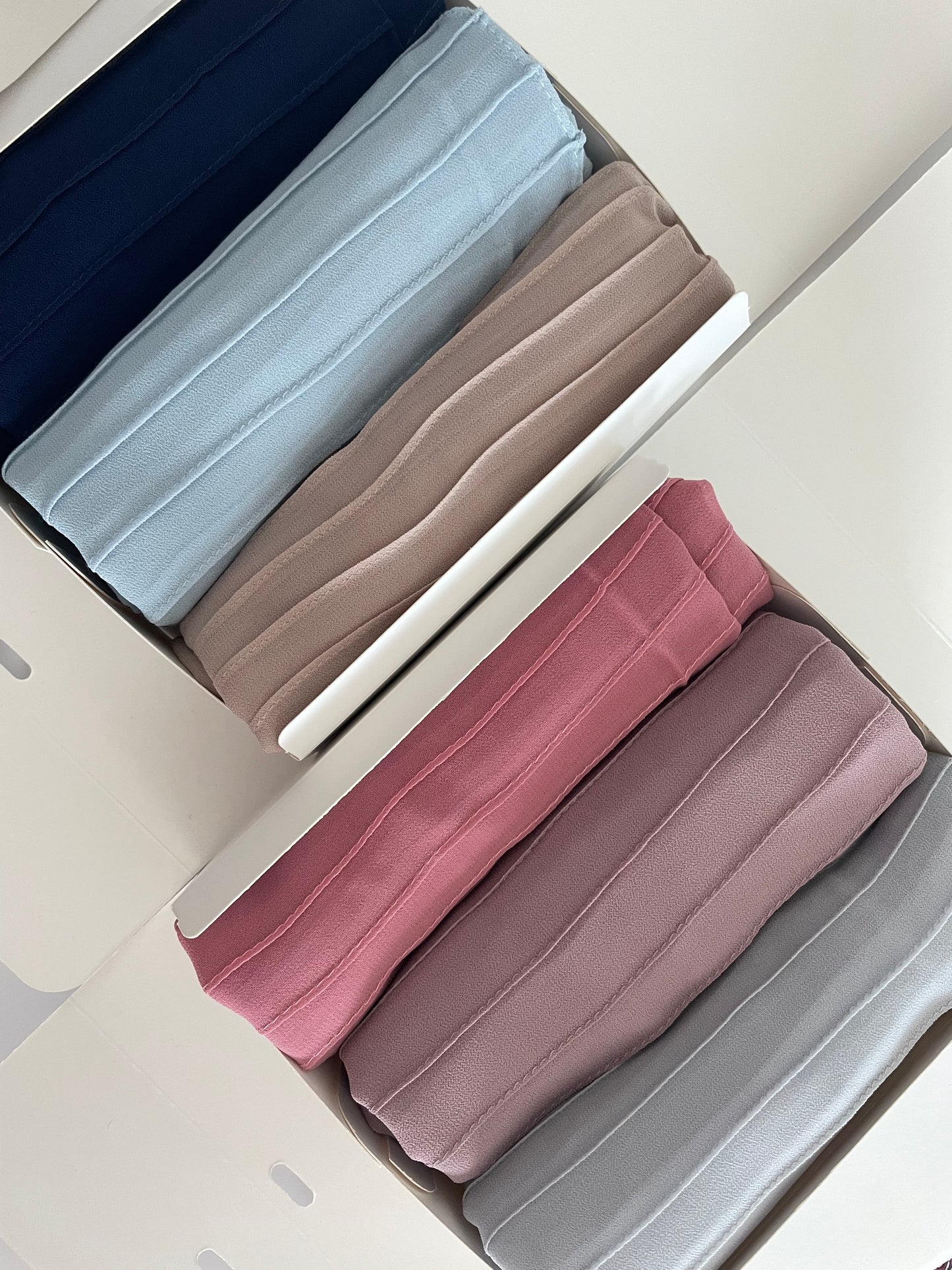 Box of 3 Plain Nina Valentina Hijabs