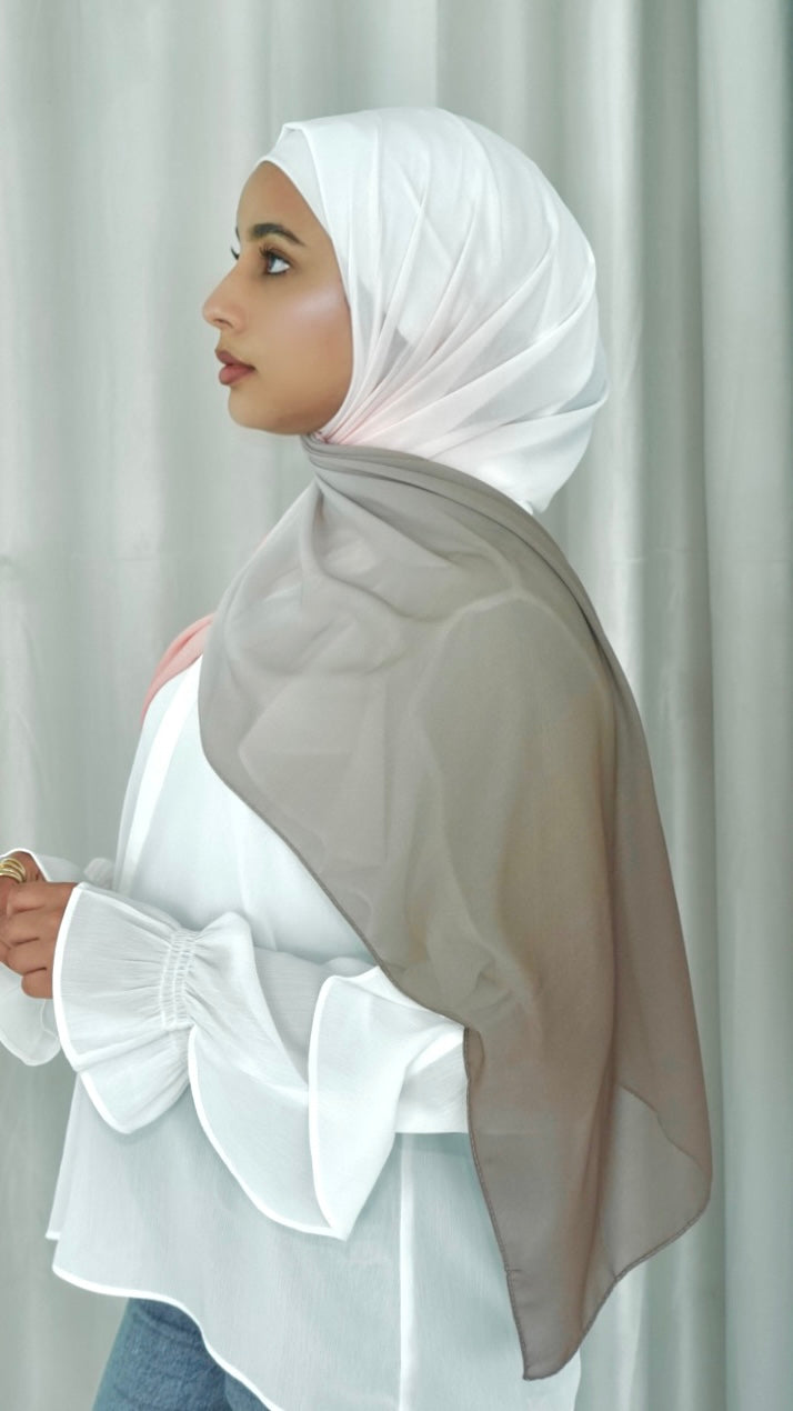 Autumn Leaves Ombre Hijab │ Snow Scarves