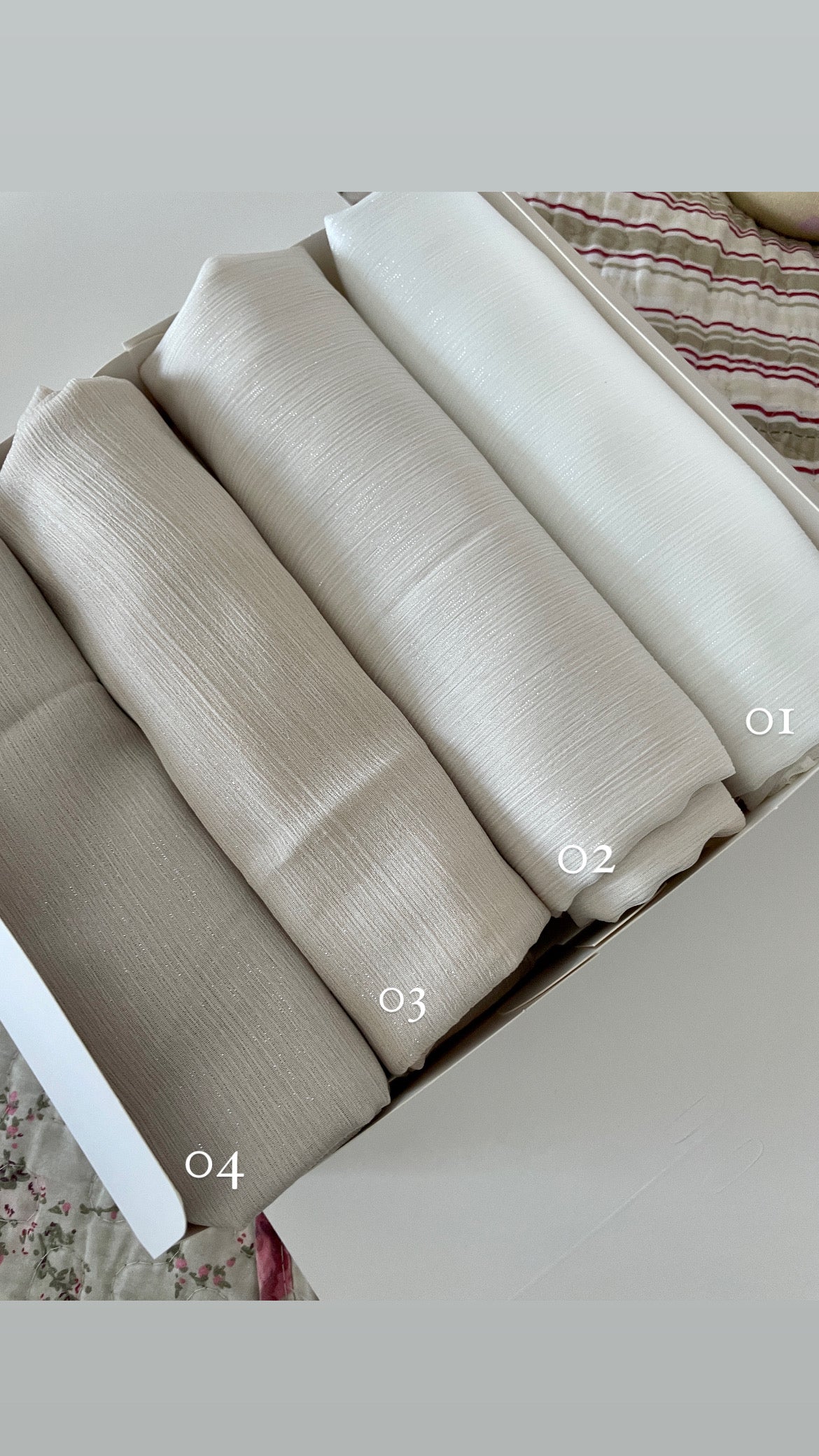 Plain Organza Hijab │ Snow Scarves