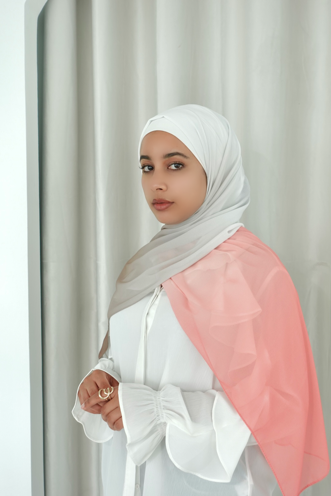 Autumn Leaves Ombre Hijab │ Snow Scarves