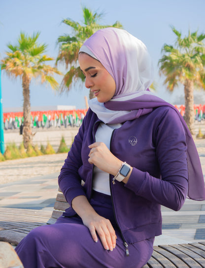 Shades of Purple Ombre Hijab │ Snow Scarves