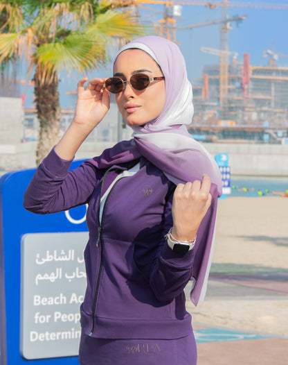 Shades of Purple Ombre Hijab │ Snow Scarves