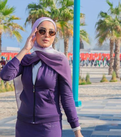 Shades of Purple Ombre Hijab │ Snow Scarves