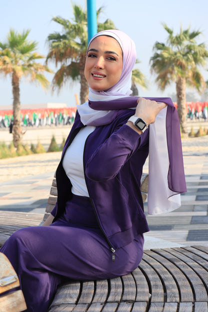 Shades of Purple Ombre Hijab │ Snow Scarves