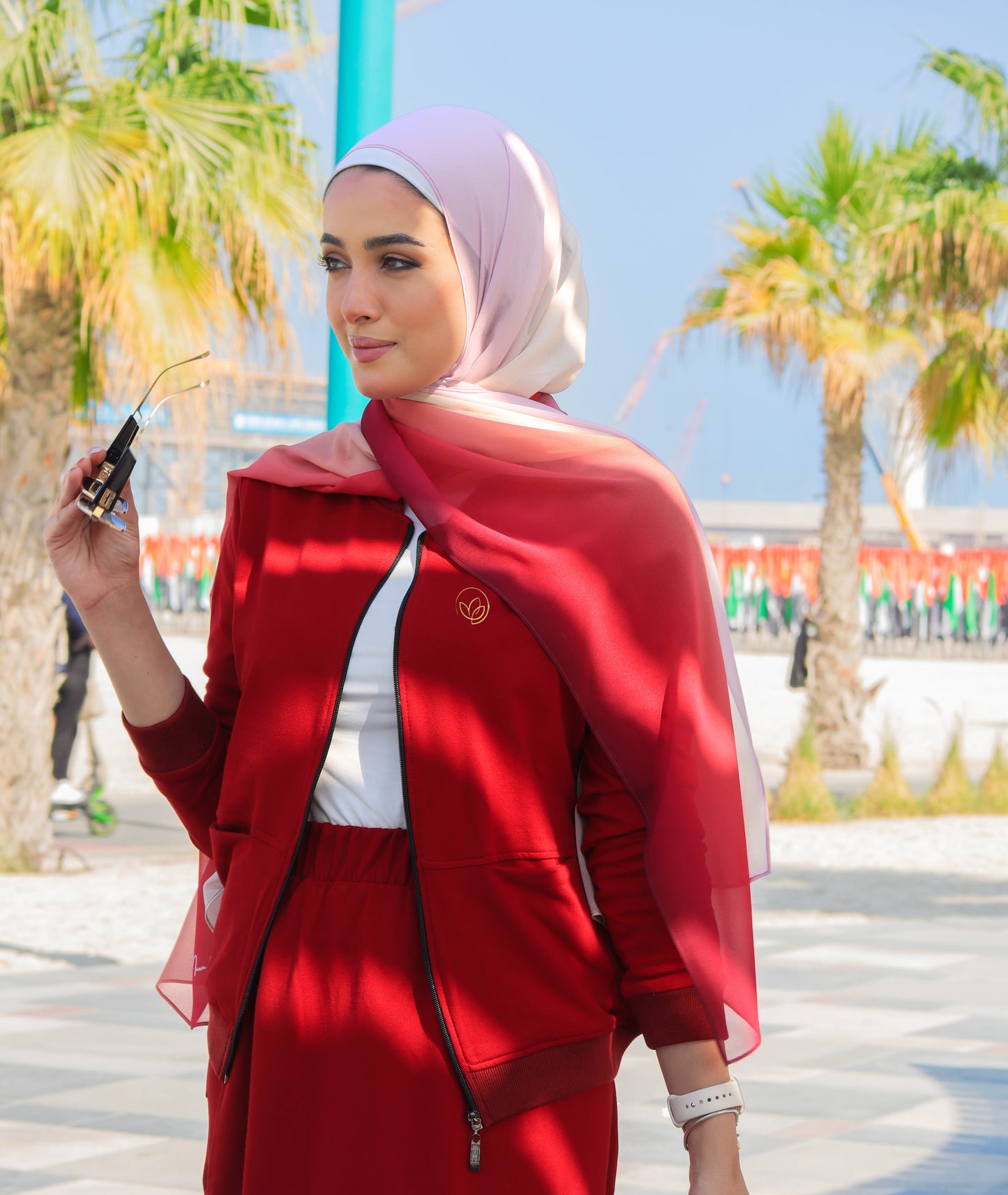 Nina Valentina - Sunset Ombre Hijab │ Snow Scarves