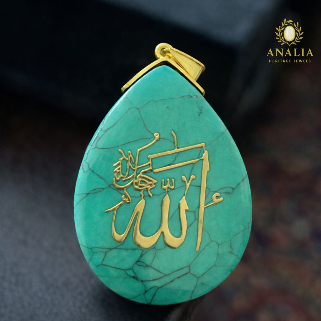 Made to Order, Arabic Calligraphy Real Stone Jewelry | Analia Heritage Jewels