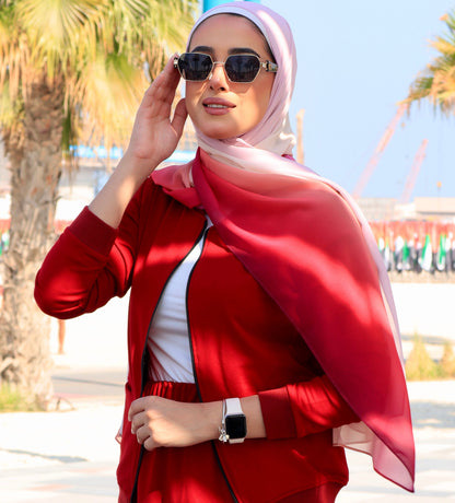 Nina Valentina - Sunset Ombre Hijab │ Snow Scarves