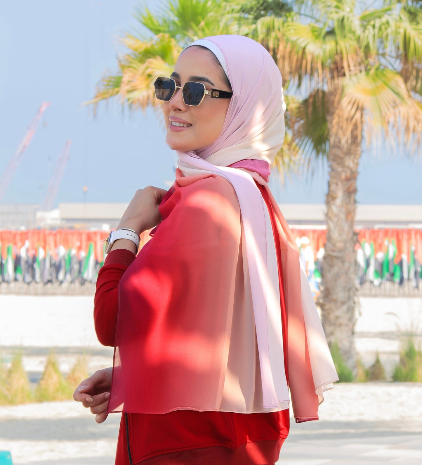 Nina Valentina - Sunset Ombre Hijab │ Snow Scarves