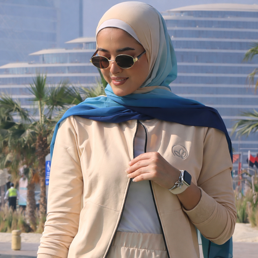 Nina Valentina - Sunny Beach Ombre Hijab │ Snow Scarves