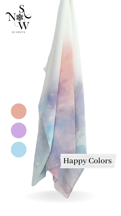 Happy Colors Ombre Hijab │ Snow Scarves